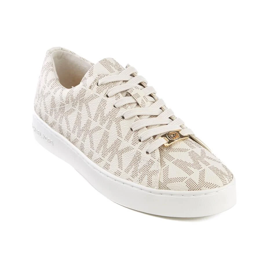 商品Michael Kors|MICHAEL MICHAEL KORS WOMEN'S KEATON CUPSOLE TRAINERS - VANILLA,价格¥560,第2张图片详细描述