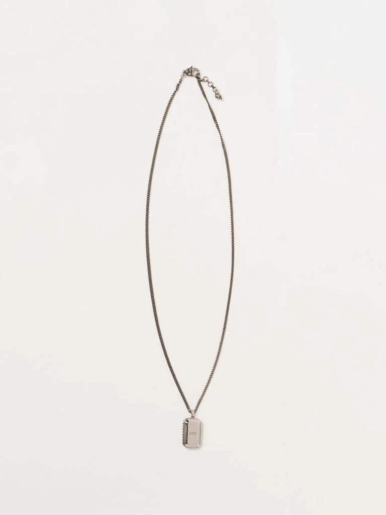 商品Alexander McQueen|McQueen Skull Alexander necklace in brass with pendant,价格¥2878,第1张图片