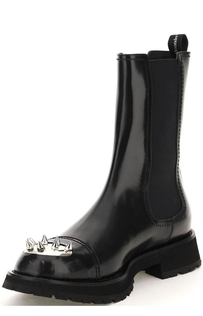 商品Alexander McQueen|Alexander McQueen Studded Toe Chelsea Boots,价格¥5403,第3张图片详细描述