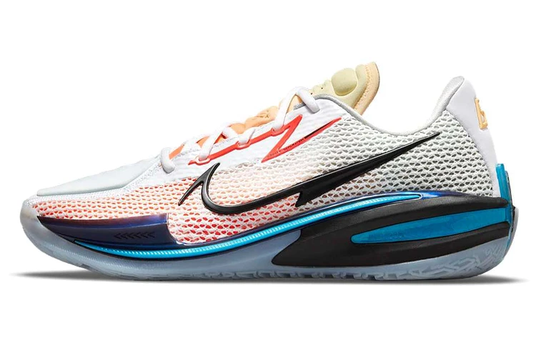 商品[国内直发] NIKE|Air Zoom G.T. Cut 1 圆头系带 低帮  Air Zoom 篮球鞋 男女同款 白蓝橙 国外版,价格¥5072,第1张图片