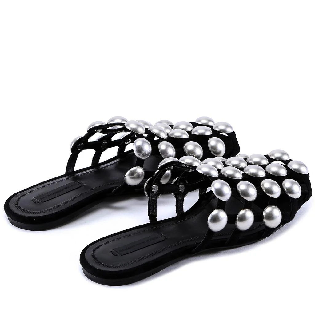 商品Alexander Wang|Alexander Wang Velvet Amelia Slippers,价格¥4404,第3张图片详细描述