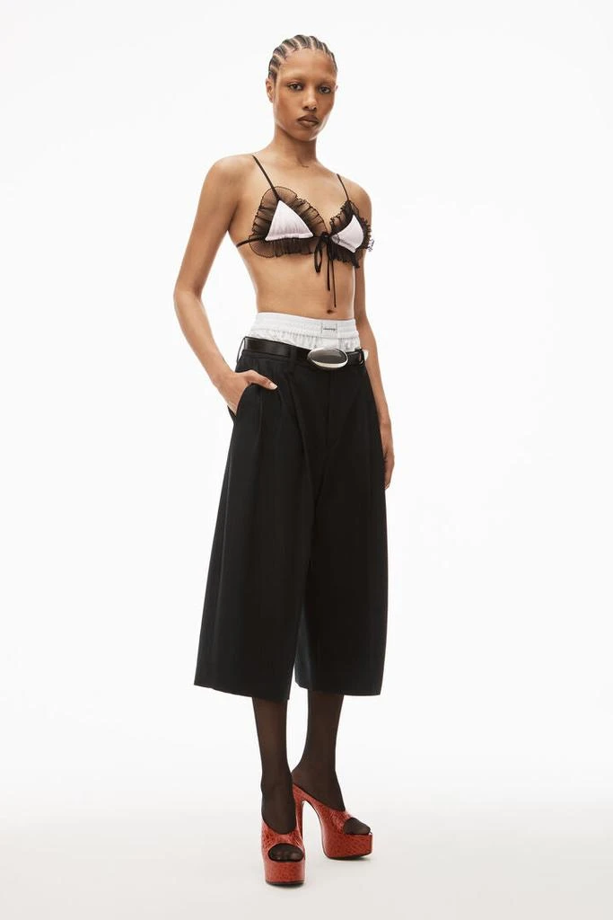 商品Alexander Wang|ALEXANDER WANG WOMEN LAYERED TAILORED CULOTTE,价格¥2392,第1张图片