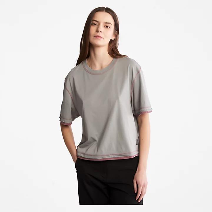 商品Timberland|Anti-Odour Supima® Cotton T-Shirt for Women in Grey,价格¥185,第1张图片