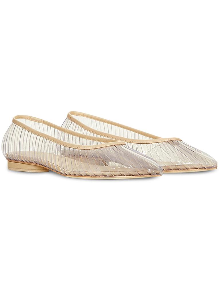 Leena Womens Transparent Slip On Ballet Flats商品第1张图片规格展示