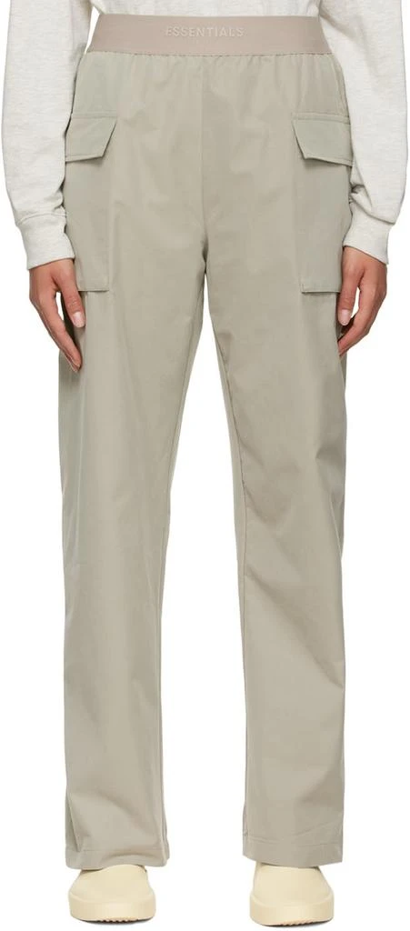 商品Essentials|Green Cotton Trousers,价格¥680,第1张图片