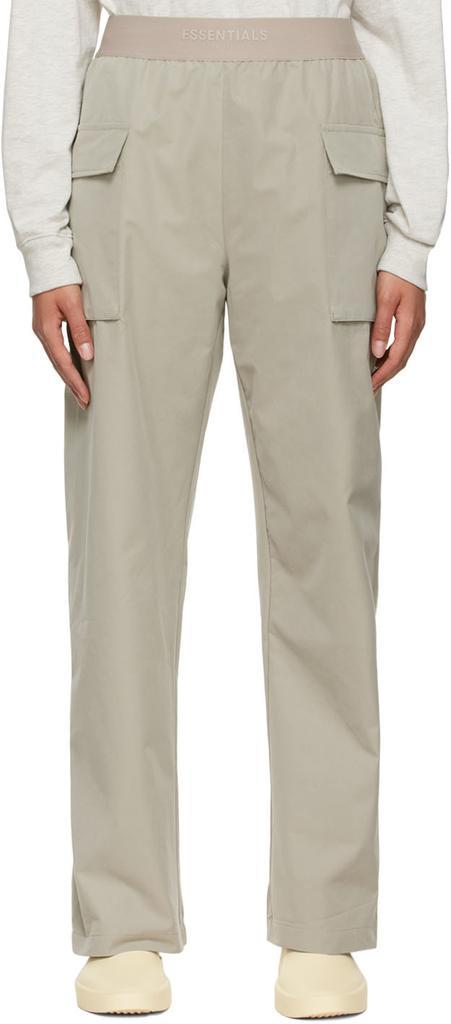 商品Essentials|Green Cotton Trousers,价格¥828,第1张图片