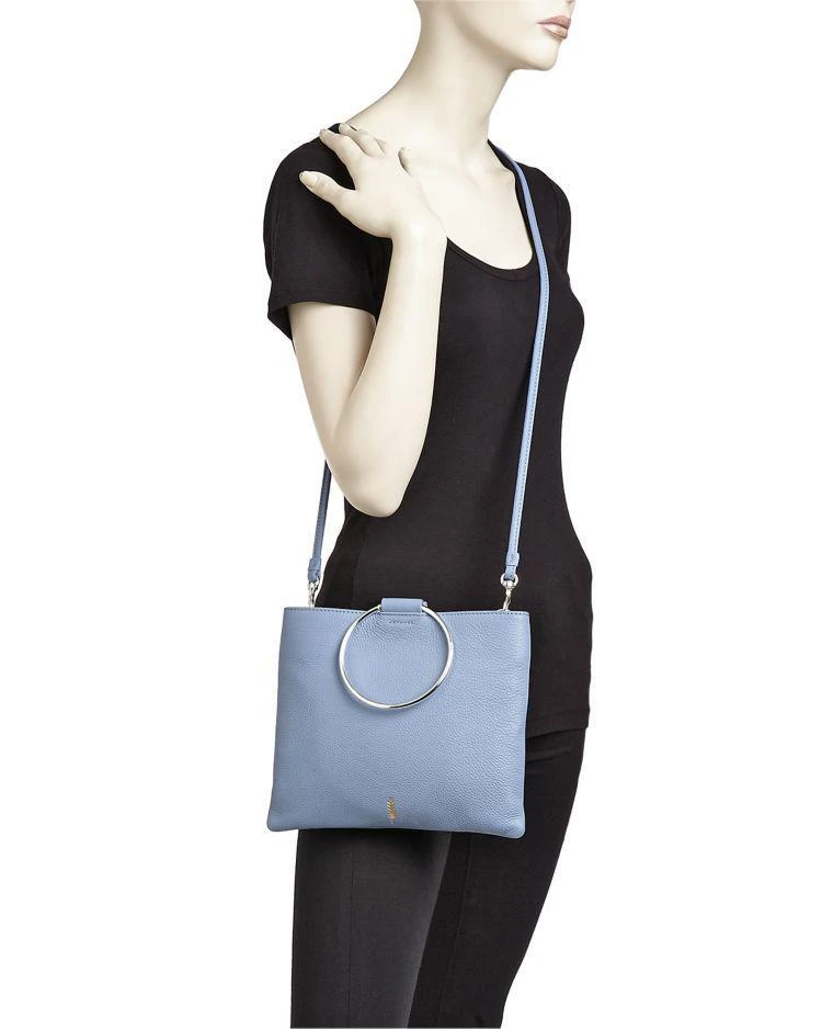 商品THACKER|Le Pouch 皮质圆环手提斜挎包,价格¥771,第2张图片详细描述