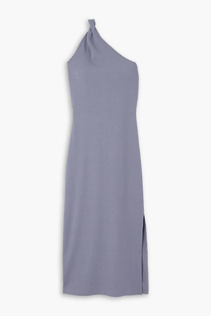 商品NINETY PERCENT|Okra one-shoulder ribbed stretch-cotton midi dress,价格¥407,第1张图片