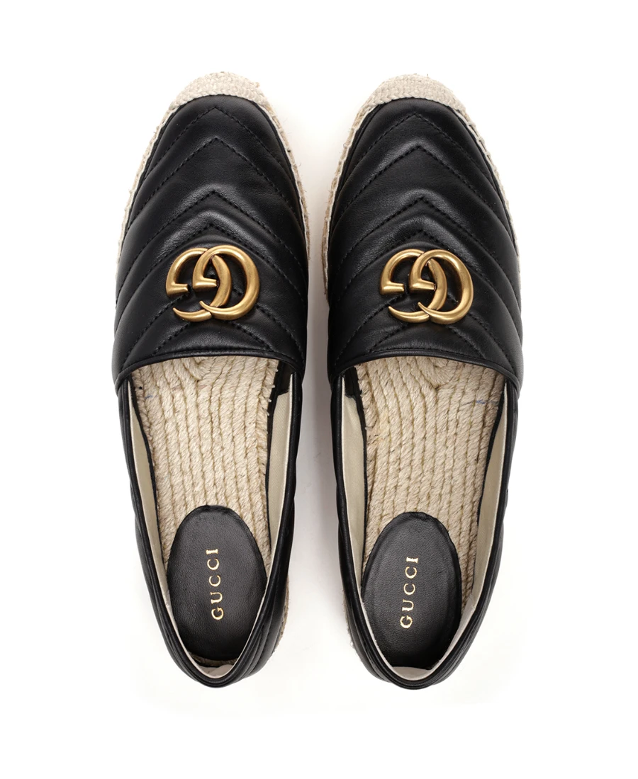 商品Gucci|Gucci 女士休闲鞋 551884BKO001000 黑色,价格¥3996,第6张图片详细描述