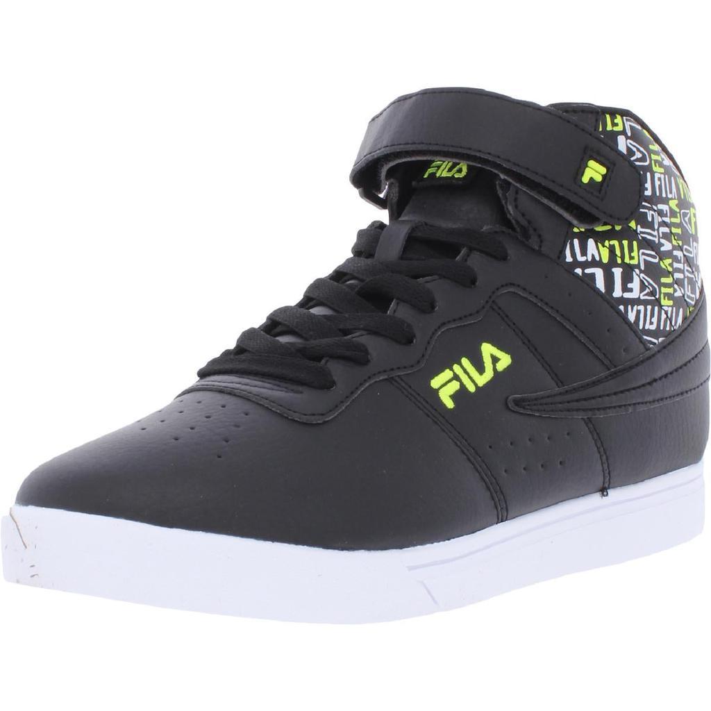 商品Fila|Fila Boys Vulc 13 Print Reveal Faux Leather High-Top Fashion Sneakers,价格¥103,第3张图片详细描述