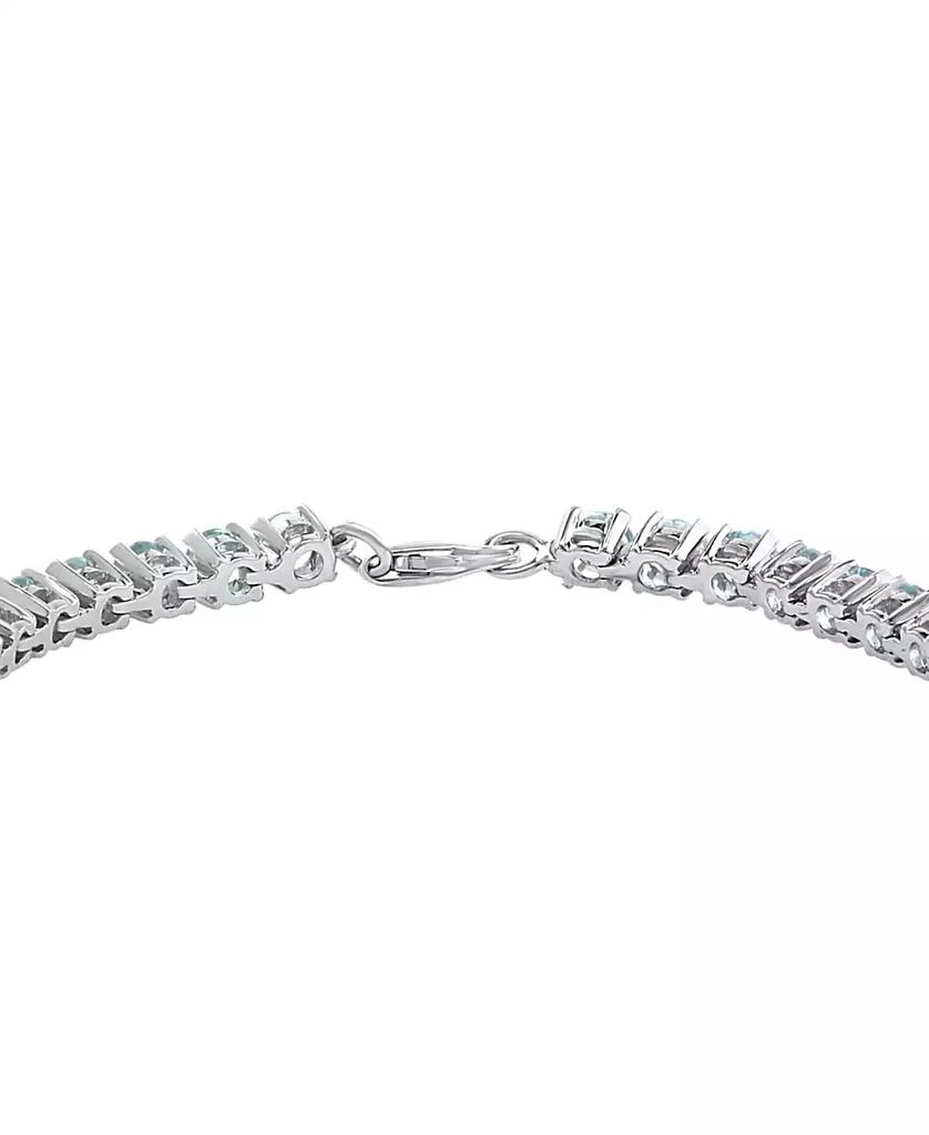 商品Effy|EFFY® Aquamarine (7-1/2 ct. t.w.) Tennis Bracelet in Sterling Silver,价格¥11205,第3张图片详细描述