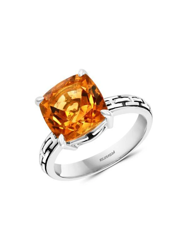 商品Effy|Sterling Silver & Citrine Ring,价格¥477,第1张图片