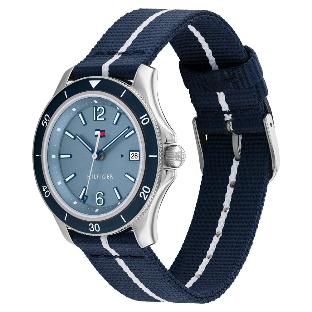 商品Tommy Hilfiger|Women's Navy Tide Ocean 100% Recycled Nylon Strap Watch 36mm,价格¥652,第2张图片详细描述