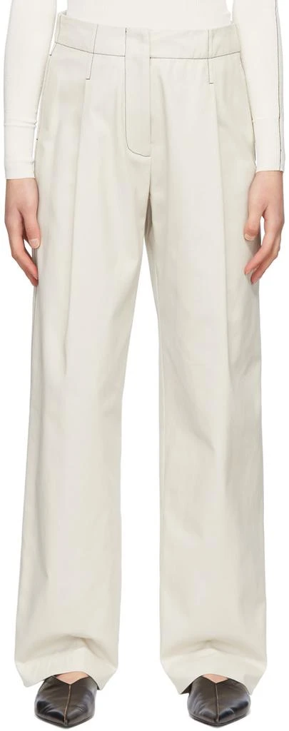 商品ROSETTA GETTY|Grey Cotton Trousers,价格¥1857,第1张图片