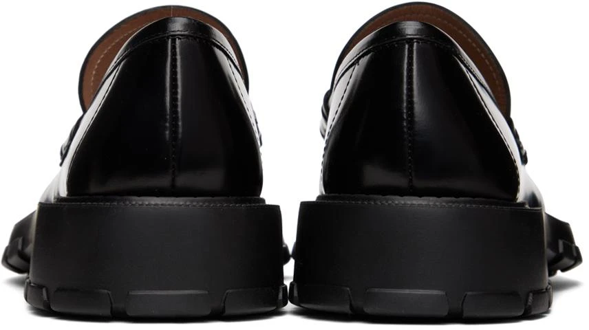 商品Salvatore Ferragamo|Black Gancini Loafers,价格¥2859,第2张图片详细描述