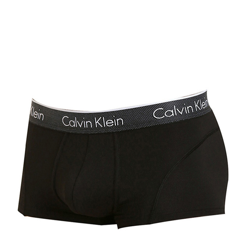 Calvin Klein 卡尔文 克莱恩 黑色尼龙弹性纤维男士平角内裤 NB1005-001商品第3张图片规格展示