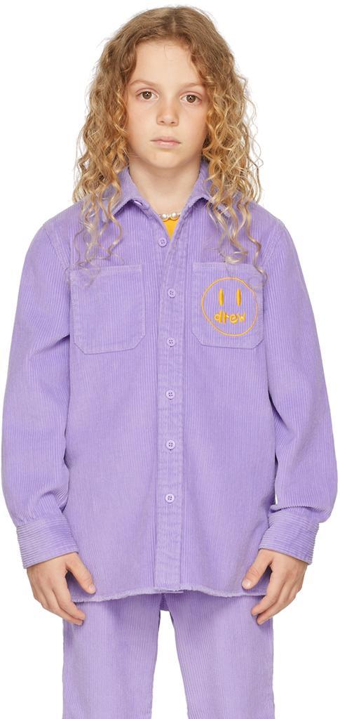 商品Drew House|SSENSE Exclusive Kids Purple Painted Mascot Shirt,价格¥1113,第1张图片
