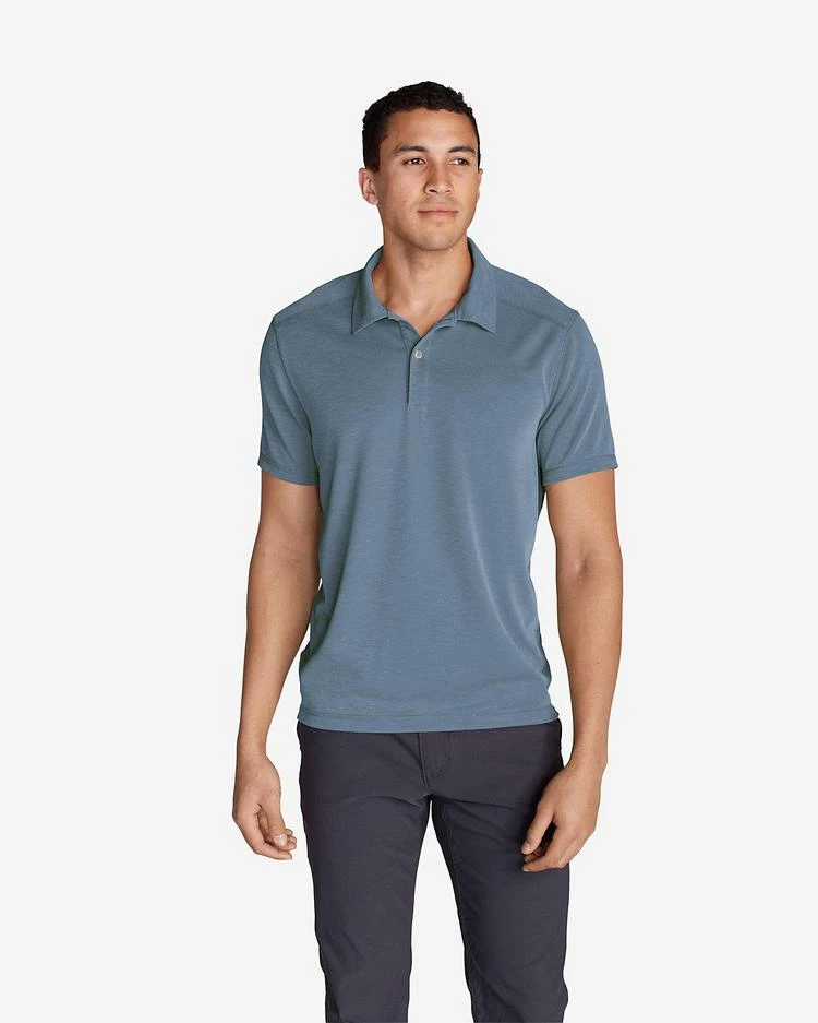 商品Eddie Bauer|Men&#39;s Contour Performance Slub Polo Shirt,价格¥261-¥373,第3张图片详细描述