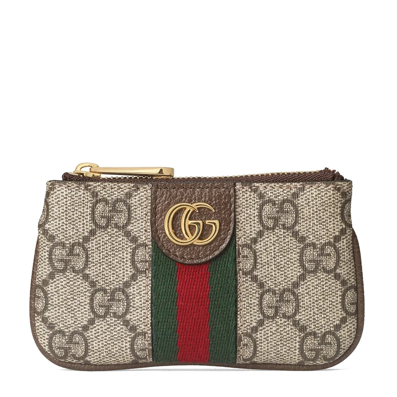 商品Gucci|古驰 经典Ophidia系列 女士经典老花帆布双G拉链钥匙包‎67172296IWG8745,价格¥2863,第1张图片