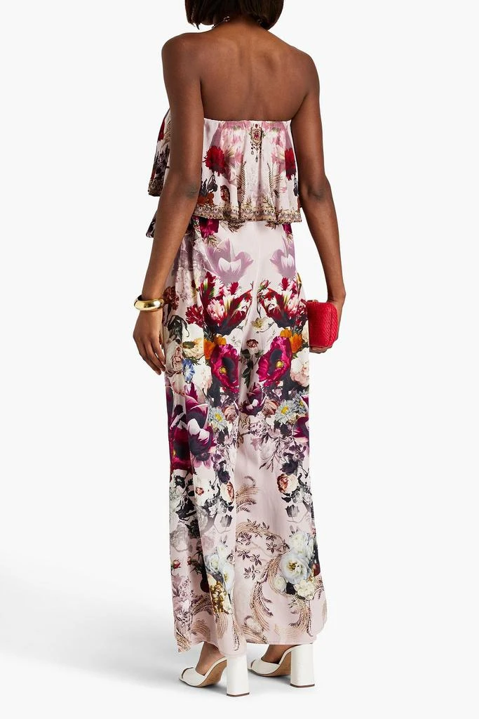 商品Camilla|Strapless printed silk crepe de chine wide-leg jumpsuit,价格¥1812,第3张图片详细描述