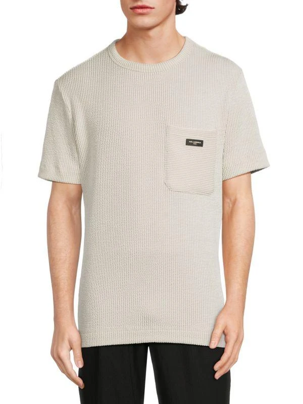 商品Karl Lagerfeld Paris|Textured Patch Pocket T-Shirt,价格¥320,第1张图片