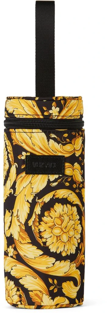 商品Versace|Baby Black & Gold Barocco Bottle Holder,价格¥375,第1张图片