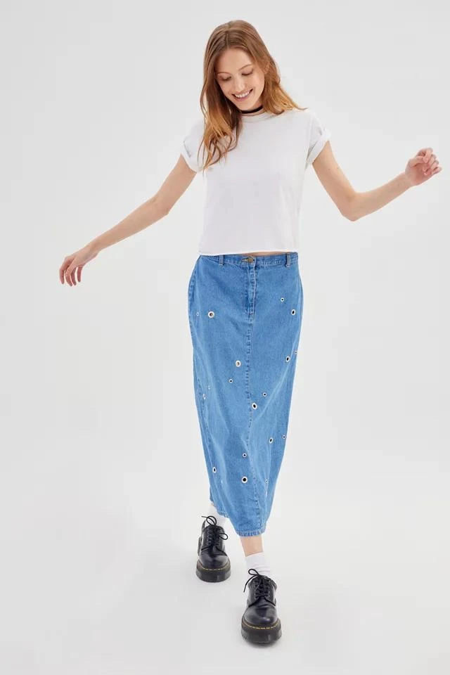 商品Urban Renewal|Urban Renewal Remade Grommet Detail Maxi Skirt,价格¥265,第4张图片详细描述