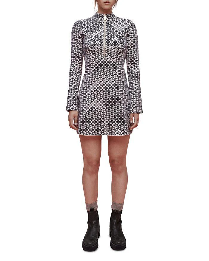 商品Maje|Roy Patterned Fitted Dress,价格¥2878,第2张图片详细描述