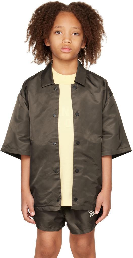 商品Essentials|Kids Gray Nylon Shirt,价格¥434,第1张图片