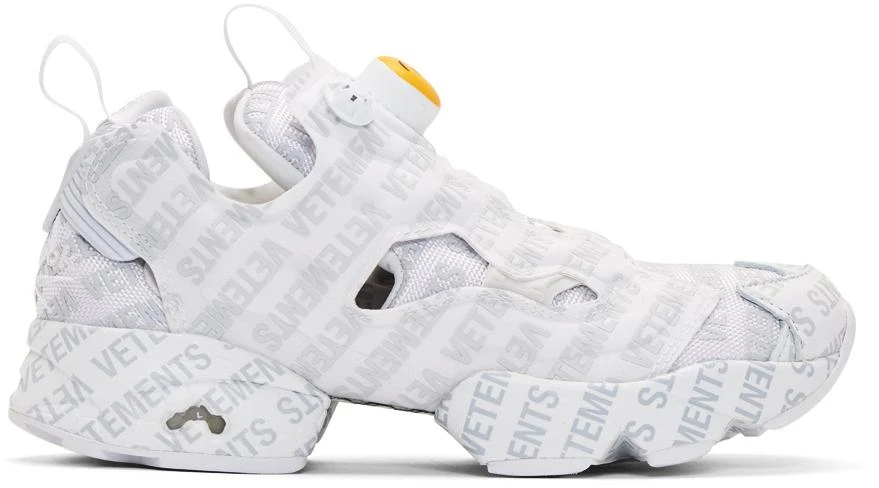商品Vetements|White Reebok Classics Edition Logo Emoji Instapump Fury Sneakers,价格¥2224,第1张图片
