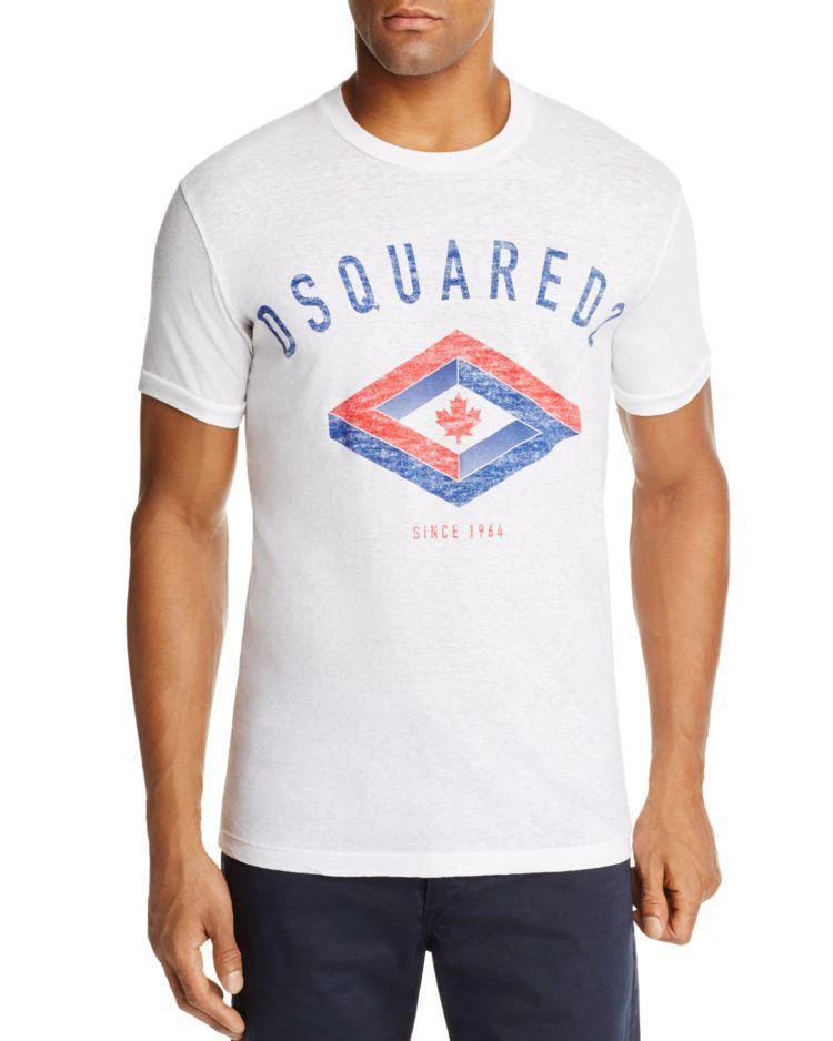 商品DSQUARED2|Diamond Crewneck Short Sleeve Tee,价格¥783,第1张图片