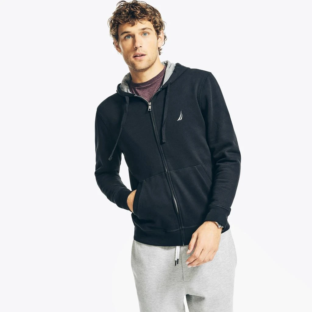 商品Nautica|Nautica Mens Full-Zip Fleece Hoodie,价格¥236,第1张图片