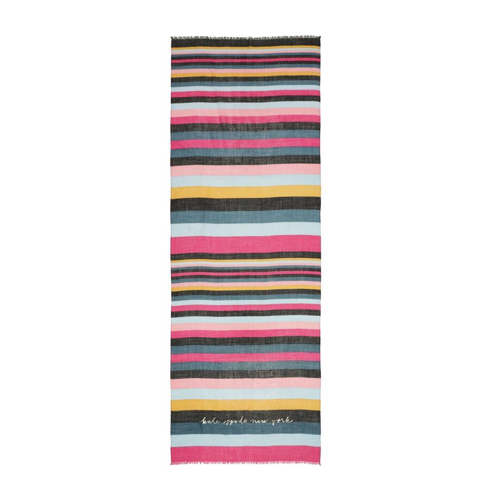 商品Kate Spade|Women's Enchanted Stripe Wool Scarf,价格¥1102,第4张图片详细描述