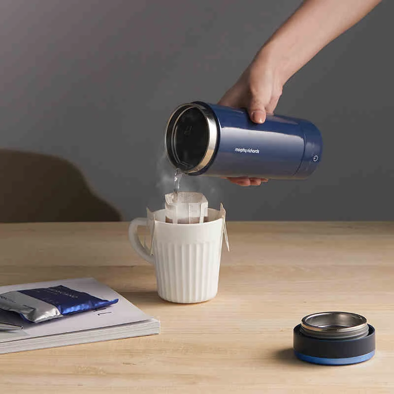 商品[国内直发] Morphy Richards|烧水杯保温电热杯MR6060小型便携式不锈钢加热养生水杯300ML,价格¥201,第1张图片