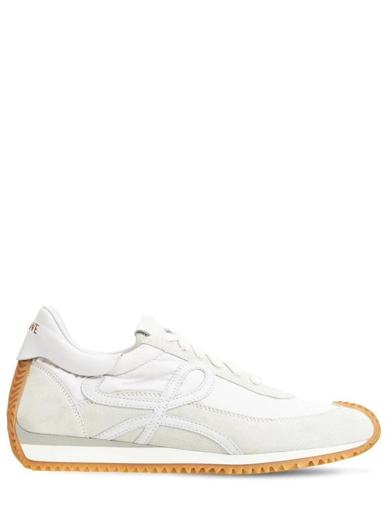 商品Loewe|20mm Flow Suede & Fabric Sneakers,价格¥5277,第1张图片