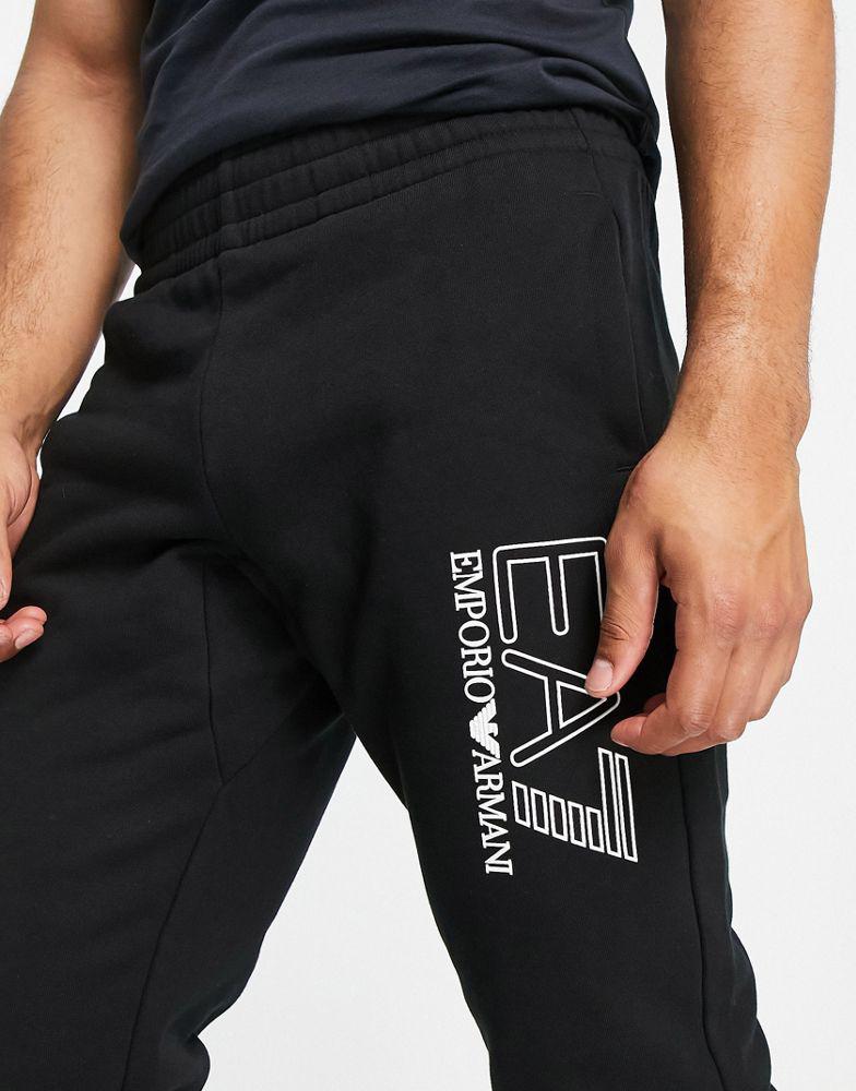 Armani EA7 visibilty logo joggers in black商品第3张图片规格展示