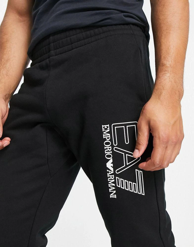 商品EA7|Armani EA7 visibilty logo joggers in black,价格¥553,第3张图片详细描述