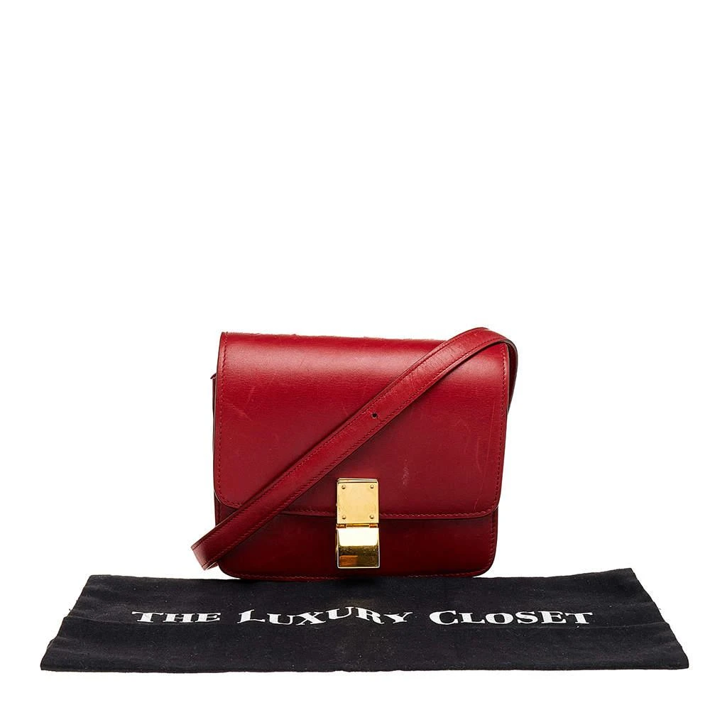 Celine Red Leather Small Classic Box Flap Bag 商品