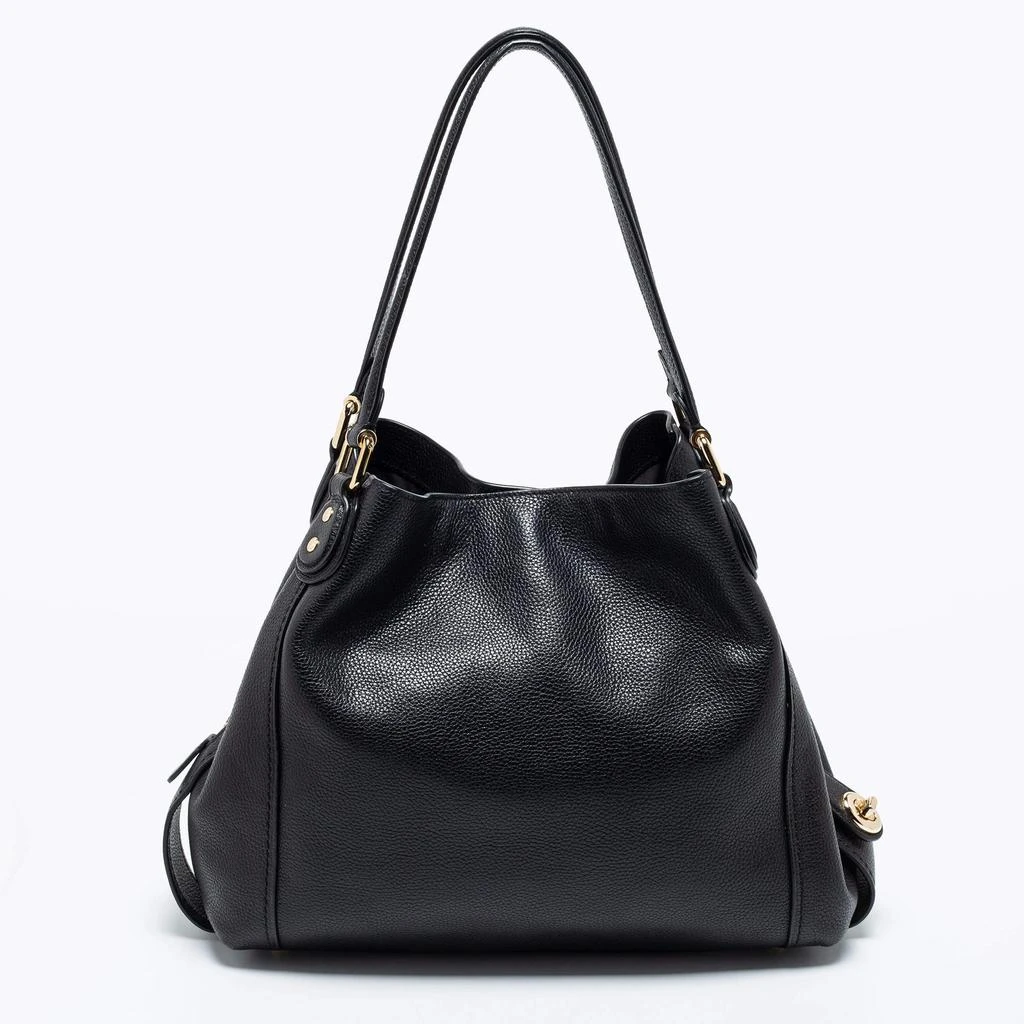 商品[二手商品] Coach|Coach Black Leather Edie Shoulder Bag,价格¥1659,第4张图片详细描述