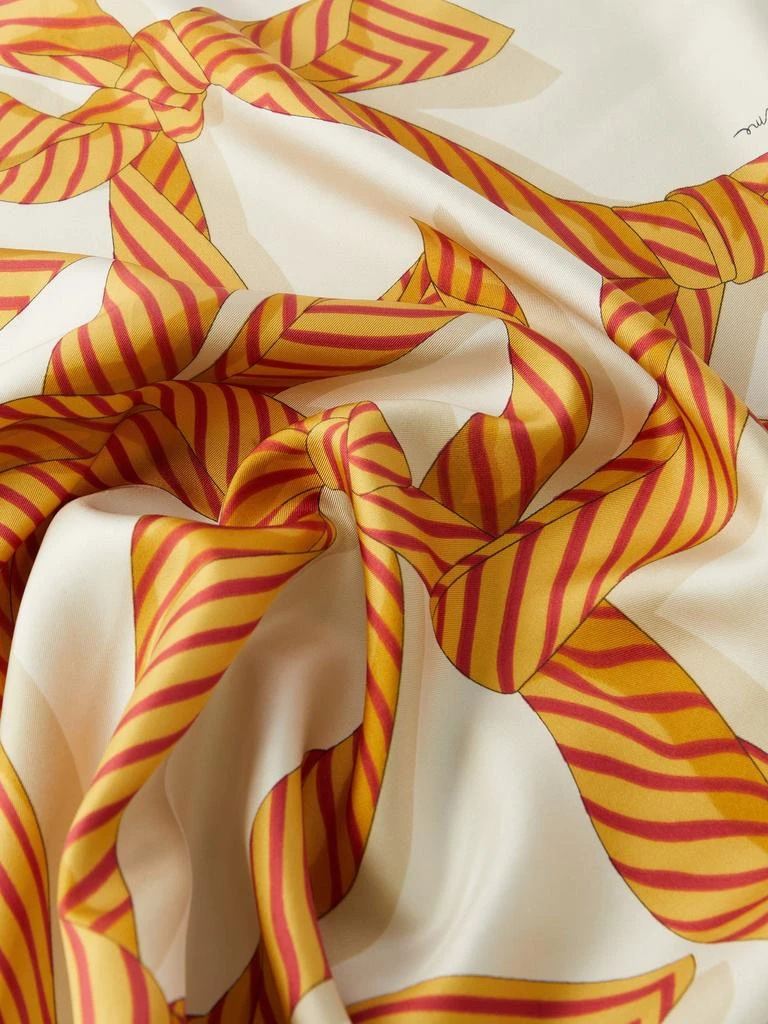 商品Totême|Knotted-print silk-twill scarf,价格¥1026,第4张图片详细描述