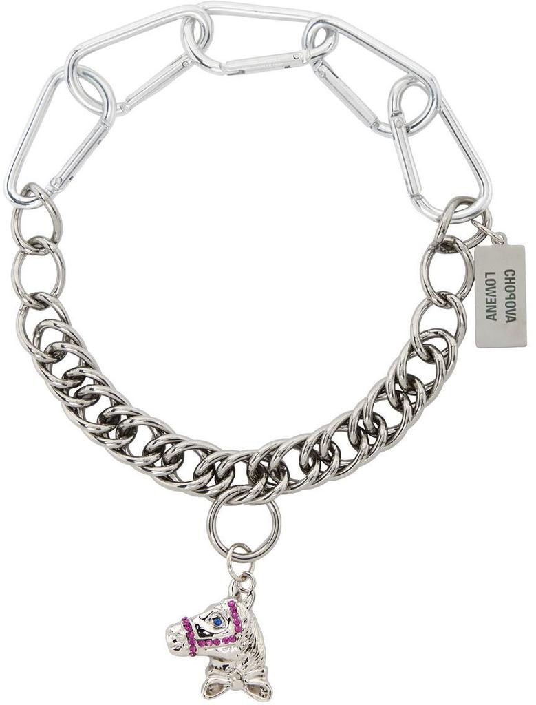 SSENSE Exclusive Silver Horse Pendant Necklace商品第1张图片规格展示