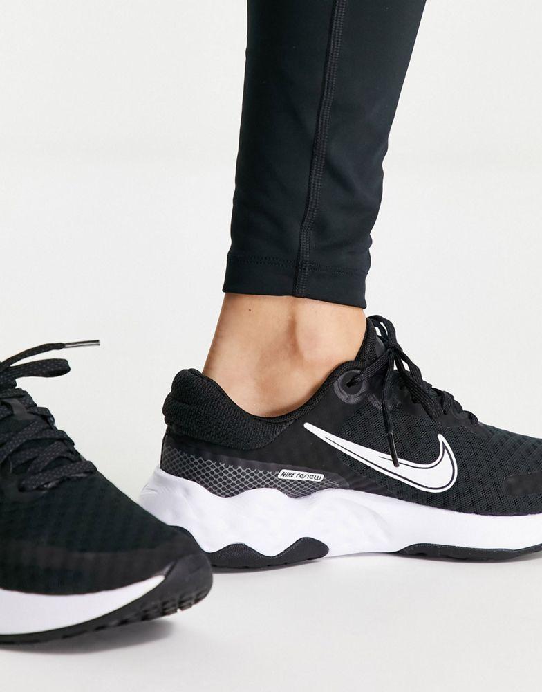 Nike Running Renew Ride 3 trainers in black and white商品第2张图片规格展示