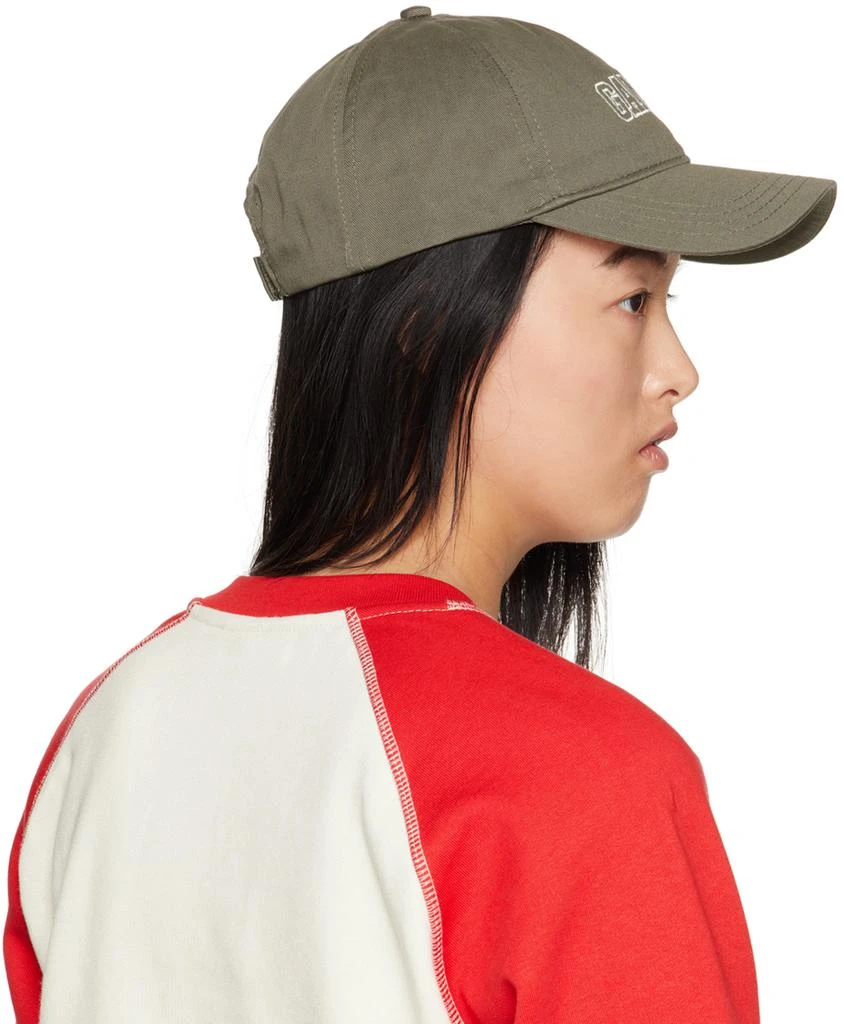 商品Ganni|Khaki Embroidered Cap,价格¥748,第3张图片详细描述