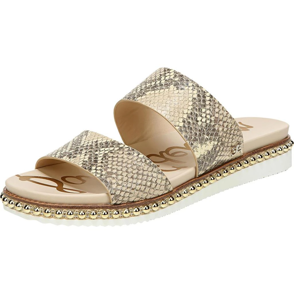 商品Sam Edelman|Sam Edelman Womens Asha Leather Studded Slide Sandals,价格¥378,第2张图片详细描述