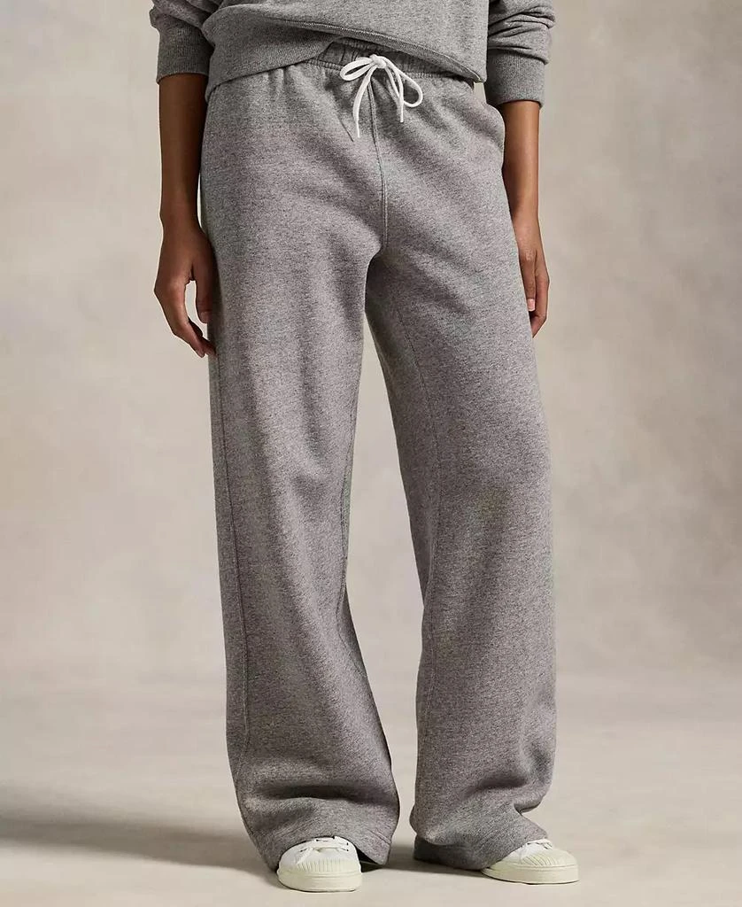 商品Ralph Lauren|Women's Drawstring Fleece Wide-Leg Sweatpant,价格¥1094,第1张图片