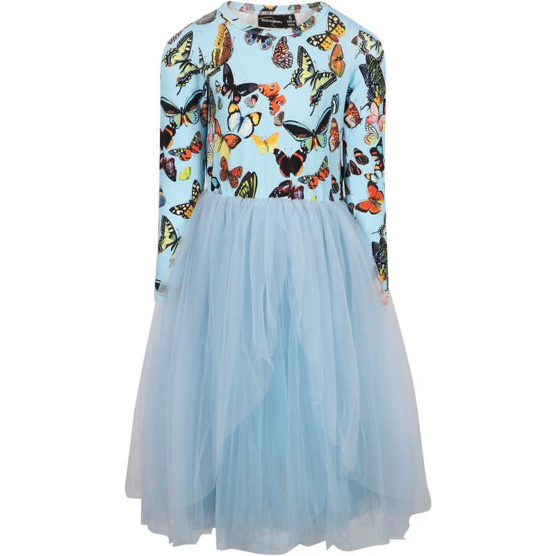 商品Rock Your Baby|Butterflies tulle dress in blue,价格¥739,第1张图片