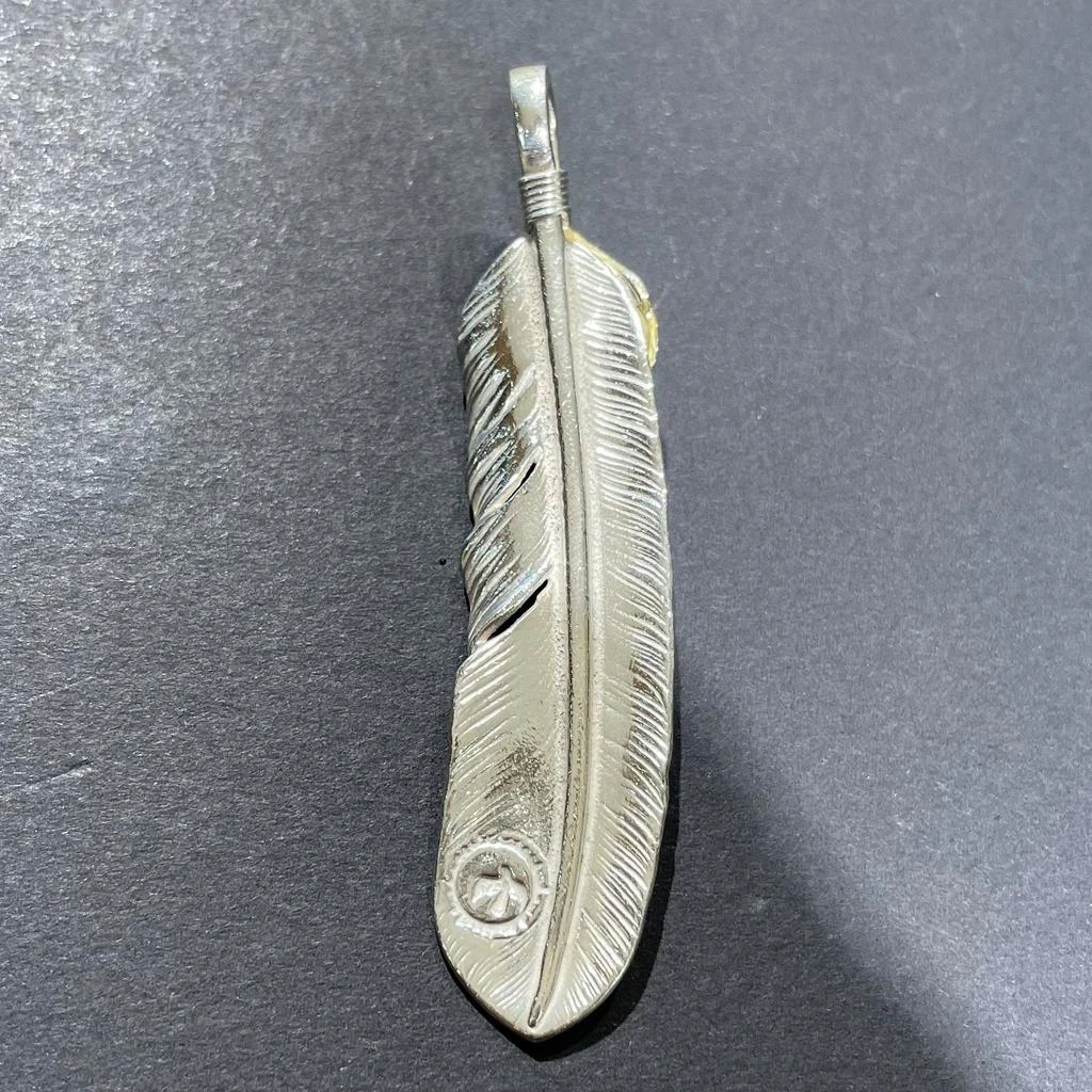 商品Native Feather|Goros Xl Goro'S Turquoise Feather Gold Rope - Facing Left,价格¥27303,第5张图片详细描述
