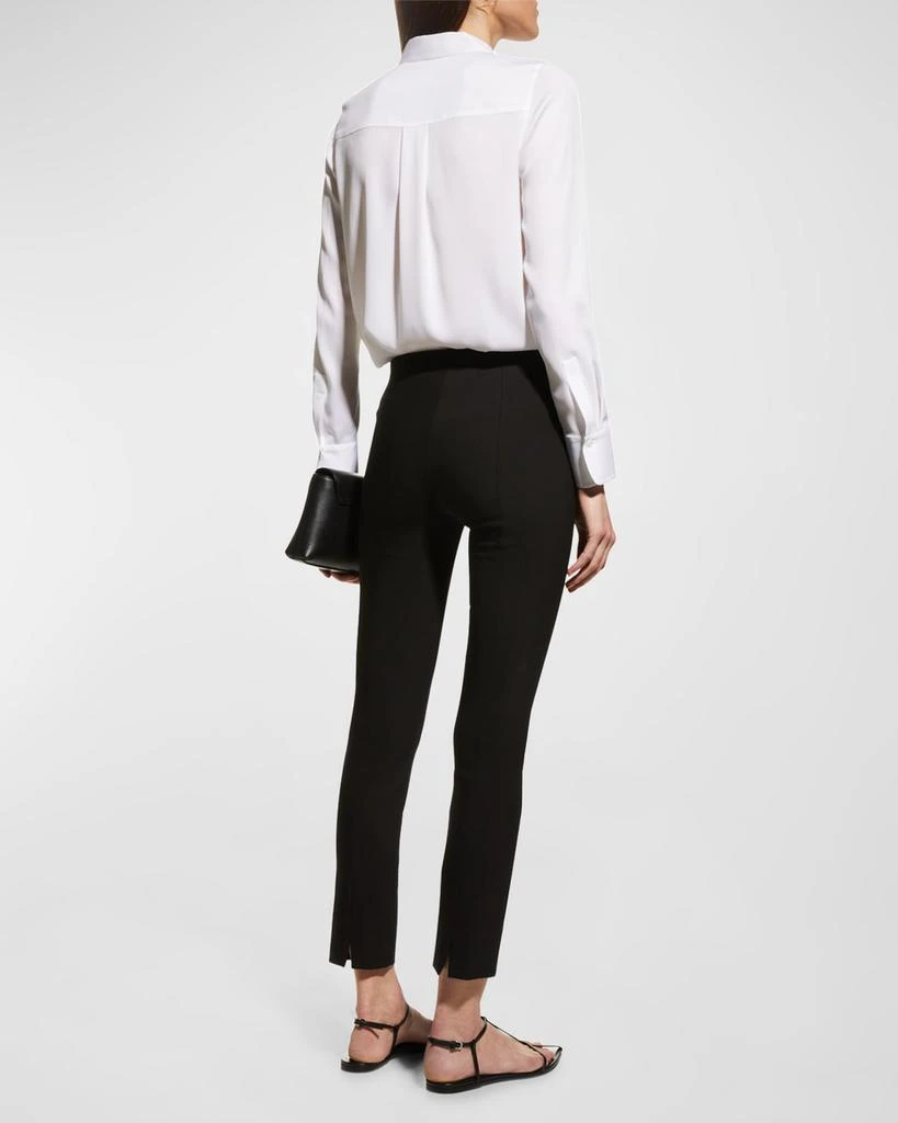 商品Vince|Slim-Fit Long-Sleeve Stretch-Silk Blouse,价格¥2507,第4张图片详细描述