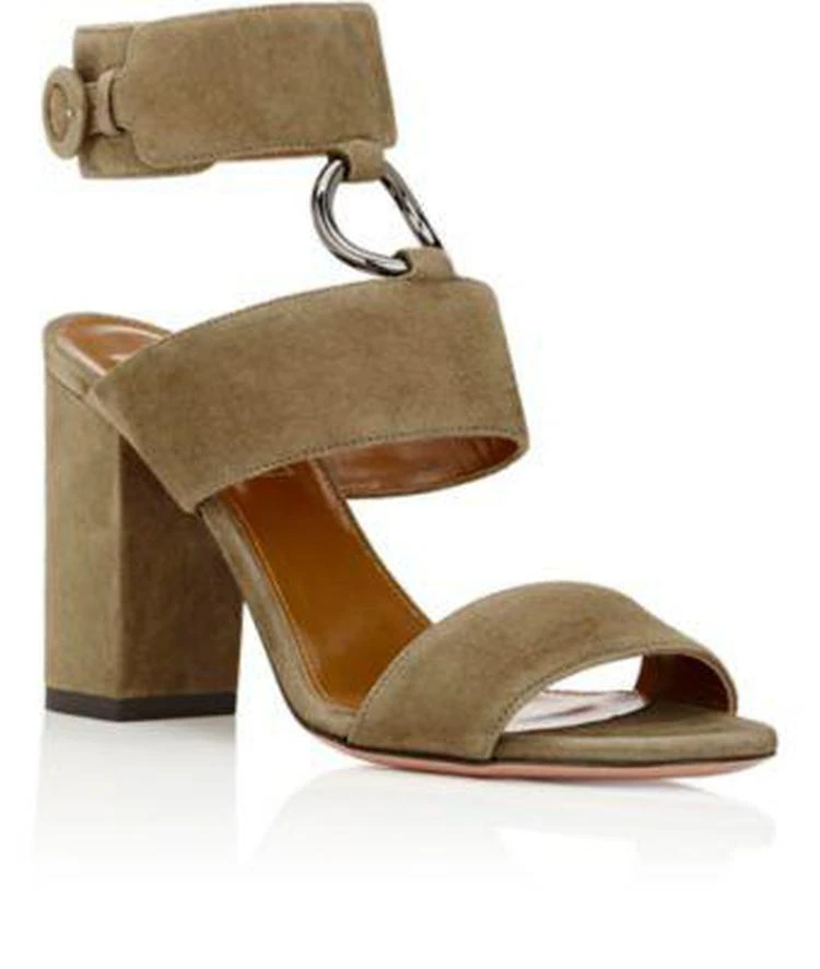 商品Aquazzura|Safari Suede Ankle-Strap Sandals,价格¥2224,第2张图片详细描述