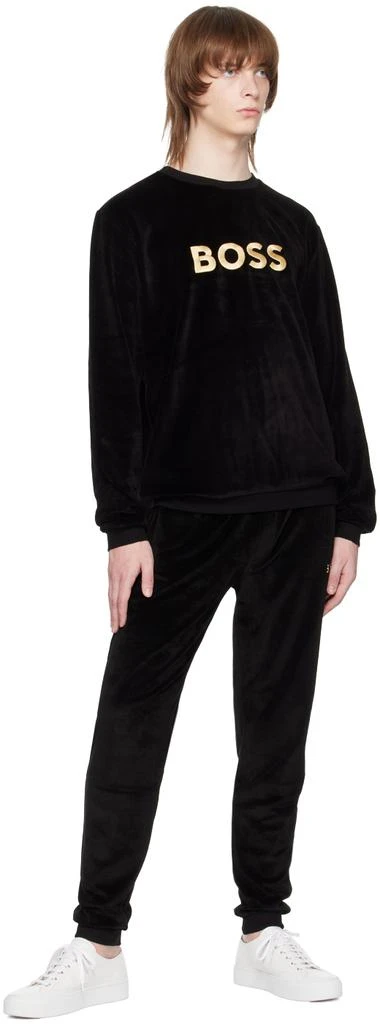 商品Hugo Boss|Black Embroidered Track Pants,价格¥501,第4张图片详细描述